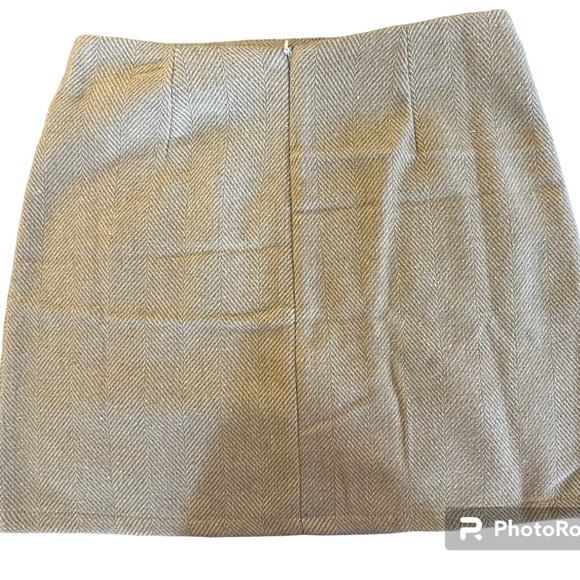 NWOT LUNE Herringbone A-Line Skirt - Picture 4 of 7